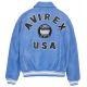 Limited Edition sky Blue Icon Croc Avirex Leather Jacket Limited Edition sky Blue Icon Croc Avirex Leather Jacket