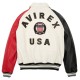 Mens Blue Colorblock Icon Military Avirex Bomber Jacket