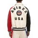 Mens Blue Colorblock Icon Military Avirex Bomber Jacket
