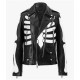 Guns N Roses Axl Rose Skeleton Motorcycle Costume Leather Jacket Guns N Roses Axl Rose Skeleton Motorcycle Costume Leather Jacket
