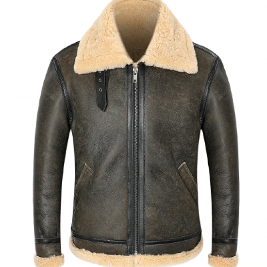 B-3 Leather Sheepskin Shearling Jacket B-3 Leather Sheepskin Shearling Jacket