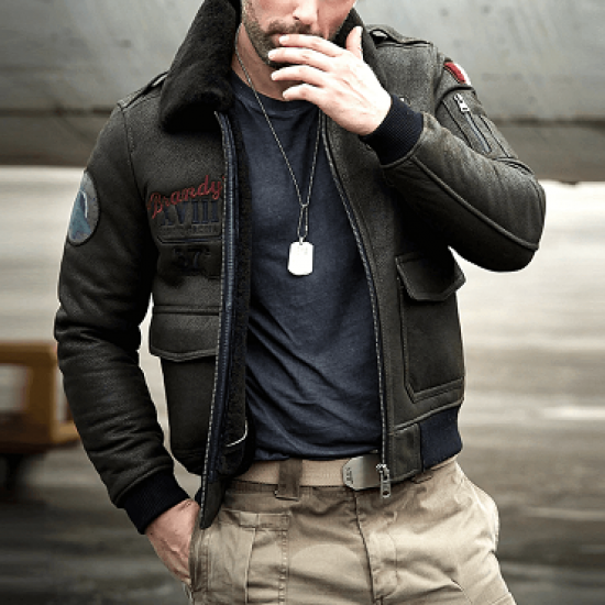 B6 Airforce Flight Black Jacket