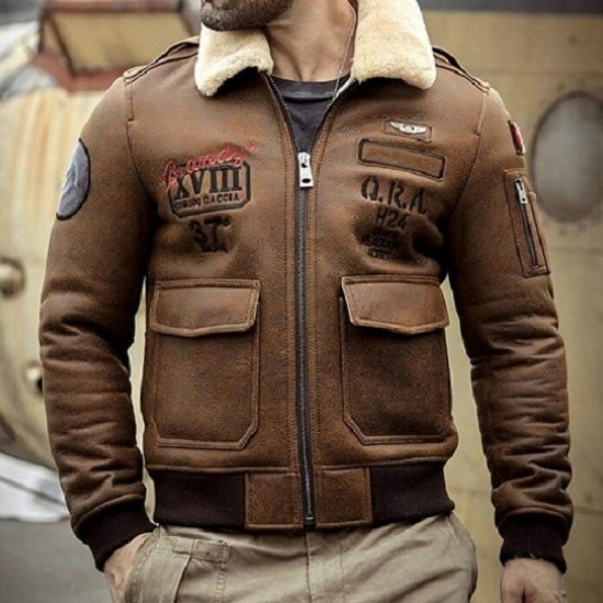 B6 Airforce Flight Brown Jacket B6 Airforce Flight Brown Jacket