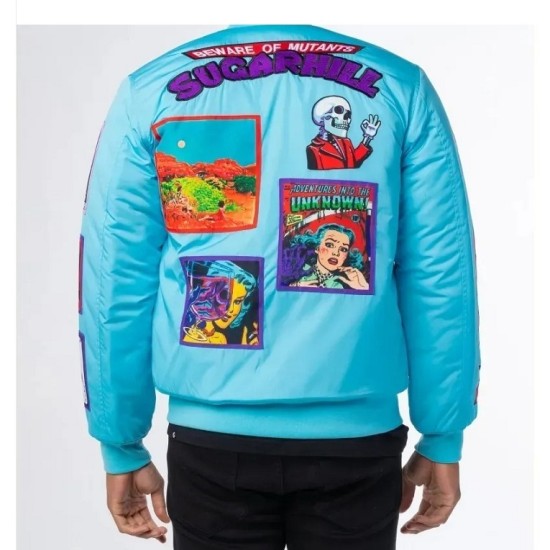 Mutant Baby Blue Bomber Jacket