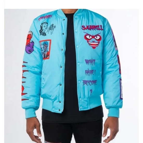 Mutant Baby Blue Bomber Jacket