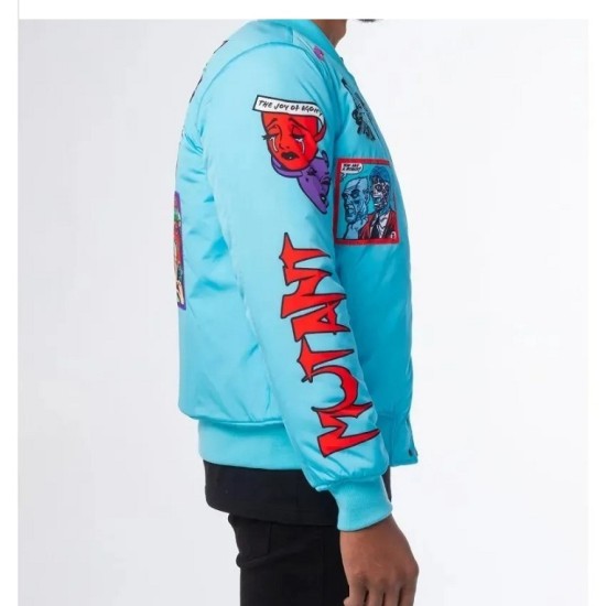 Mutant Baby Blue Bomber Jacket