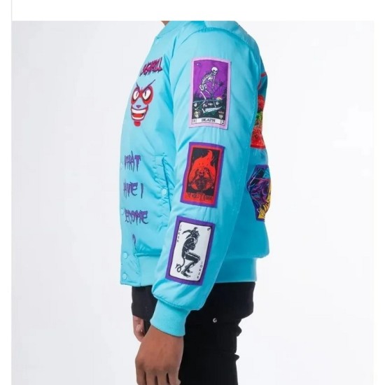 Mutant Baby Blue Bomber Jacket