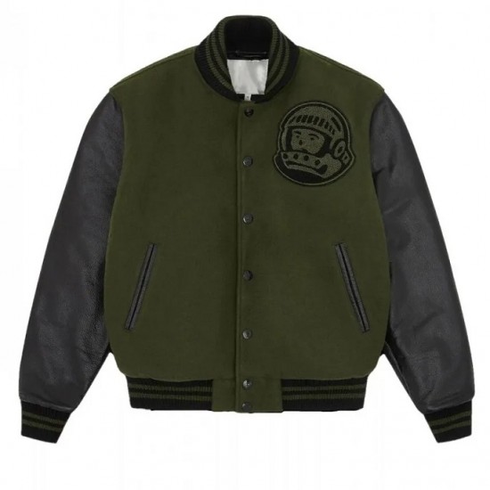BBC Astro Letterman Green and Black Jacket