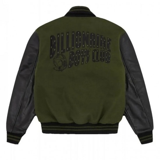 BBC Astro Letterman Green and Black Jacket