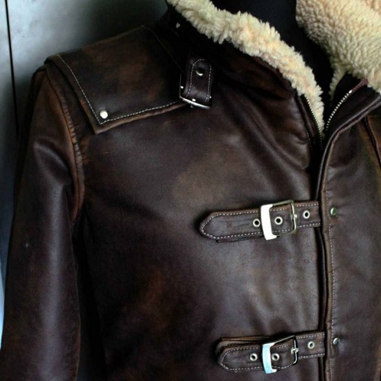 BJ Blazkowicz Wolfenstein New Order Shearling Leather Jacket BJ Blazkowicz Wolfenstein New Order Shearling Leather Jacket