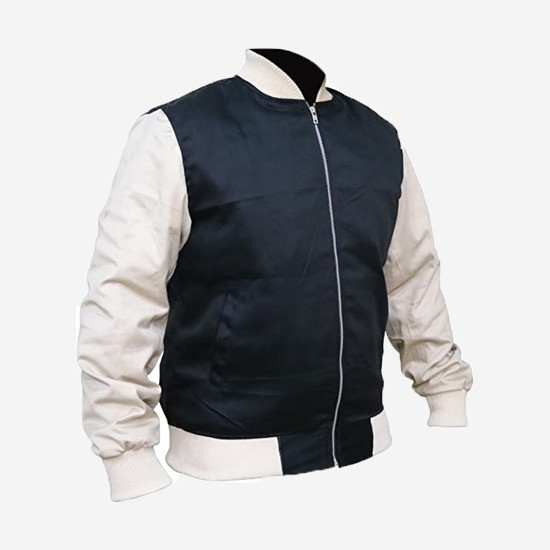 Baby Driver Ansel Elgort Varsity Bomber Jacket