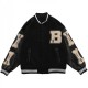 Skeleton Bad To The Bone Baseball Jacket Skeleton Bad To The Bone Baseball Jacket