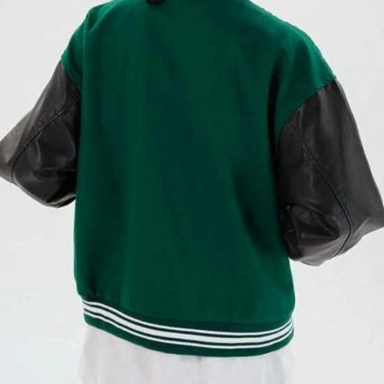 Skeleton Bad To The Bone Baseball Jacket Skeleton Bad To The Bone Baseball Jacket
