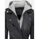 Bagheria Womens Black Hooded Leather Jacket Bagheria Womens Black Hooded Leather Jacket