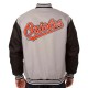 Poly Twill Baltimore Orioles Black and Gray Full-Snap Jacket Poly Twill Baltimore Orioles Black and Gray Full-Snap Jacket
