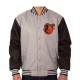 Poly Twill Baltimore Orioles Black and Gray Full-Snap Jacket Poly Twill Baltimore Orioles Black and Gray Full-Snap Jacket
