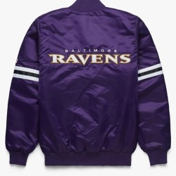 Ravens Purple Baltimore Satin Jacket