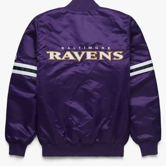 Ravens Purple Baltimore Satin Jacket Ravens Purple Baltimore Satin Jacket