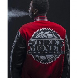 Bankroll Fresh Street Money Worldwide Letterman Jacket