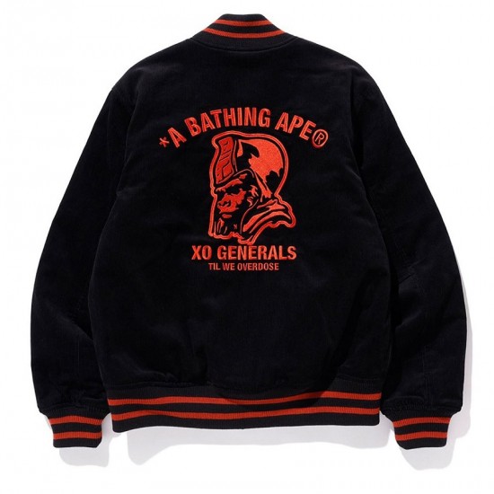 Ape Bape x XO Bape A Bathing Varsity Jacket