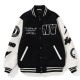 Bape NBHD Black Varsity Jacket Bape NBHD Black Varsity Jacket