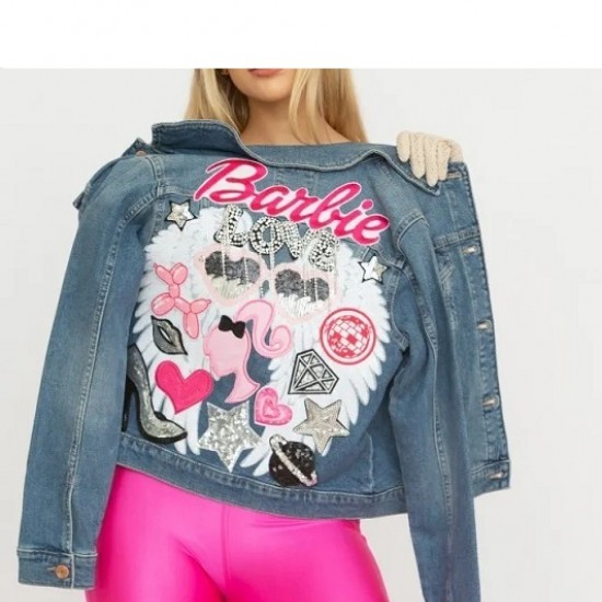 Barbie Love Jacket, Barbie Denim Jacket 2023 Barbie Love Jacket, Barbie Denim Jacket 2023
