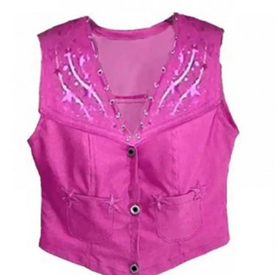 Barbie Margot Robbie Pink Vest 2023