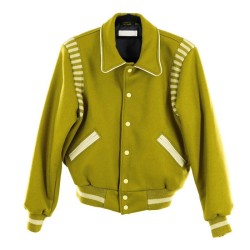 Bare Knuckles Western Varsity Wool Green Jacket