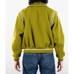 Bare Knuckles Western Varsity Wool Green Jacket