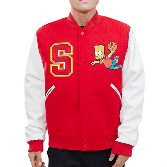 Bart Simpson Varsity Jacket Bart Simpson Varsity Jacket