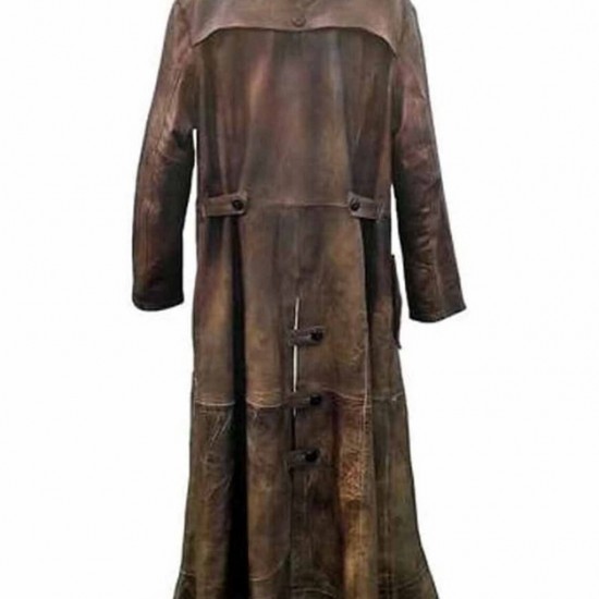 Bat-man Knightmare Dawn of Justice Brown Leather Long Trench Coat Costume Bat-man Knightmare Dawn of Justice Brown Leather Long Trench Coat Costume