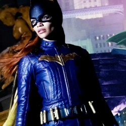 Leslie Grace Batgirl Leather Jacket Costume