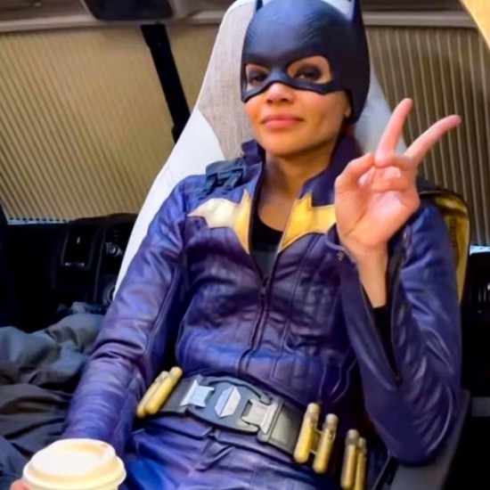 Leslie Grace Batgirl Leather Jacket Costume Leslie Grace Batgirl Leather Jacket Costume
