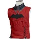 Batman Arkham Knight Black Red Hood Leather Jacket Vest Costume