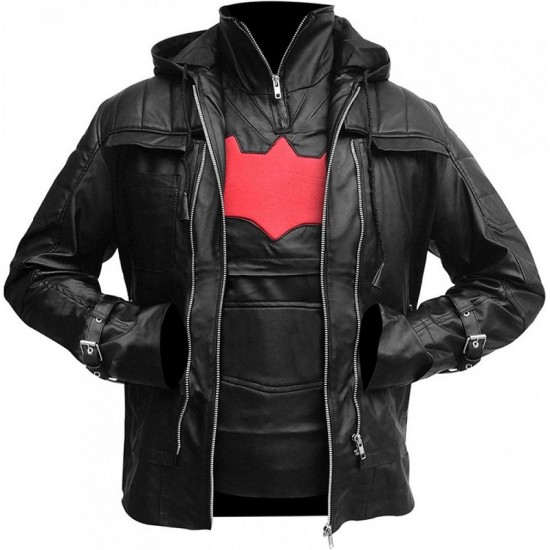 Arkham Knight Red Hood Batman Mens Jacket and Vest Arkham Knight Red Hood Batman Mens Jacket and Vest