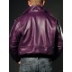 Joker Goon Batman Bomber Purple Leather Jacket Joker Goon Batman Bomber Purple Leather Jacket