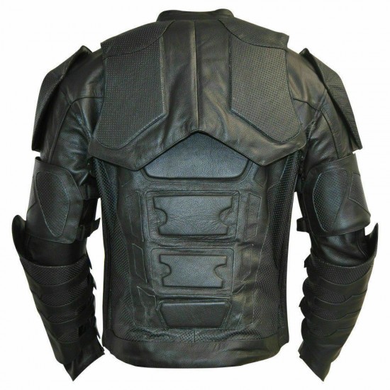 Motorbike Racing Batman Leather Jacket CE Padding Motorbike Racing Batman Leather Jacket CE Padding
