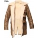 Bane Coat Knight Rises Tom Hardy Shearling Winter Leather Jacket