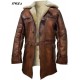 Bane Coat Knight Rises Tom Hardy Shearling Winter Leather Jacket