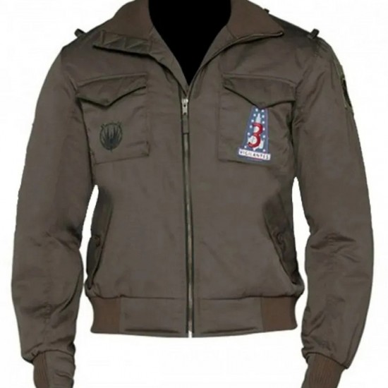 Galactica Jamie Battlestar Bamber Bomber Jacket Galactica Jamie Battlestar Bamber Bomber Jacket