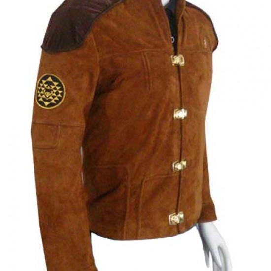 Galactica Warriors Viper Pilot Battlestar Suede Leather Jacket Galactica Warriors Viper Pilot Battlestar Suede Leather Jacket