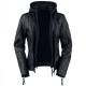 Womens Batwoman Black Leather Jacket With Hood Womens Batwoman Black Leather Jacket With Hood