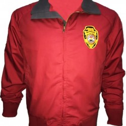 Baywatch Men's Red Lifeguard Cotton Bomber Jacket