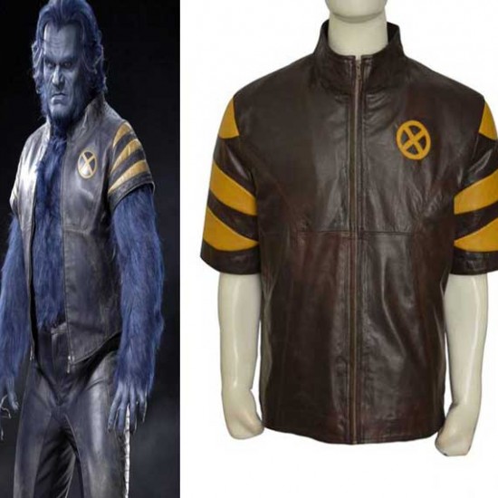 Men Last Stand Hank Beast X Leather Jacket Men Last Stand Hank Beast X Leather Jacket