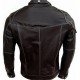 Belted Collar Biker Black Leather Jacket Belted Collar Biker Black Leather Jacket
