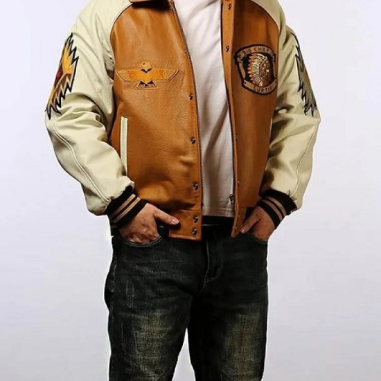 Curtis Big Chief Leather Bomber Jacket Curtis Big Chief Leather Bomber Jacket