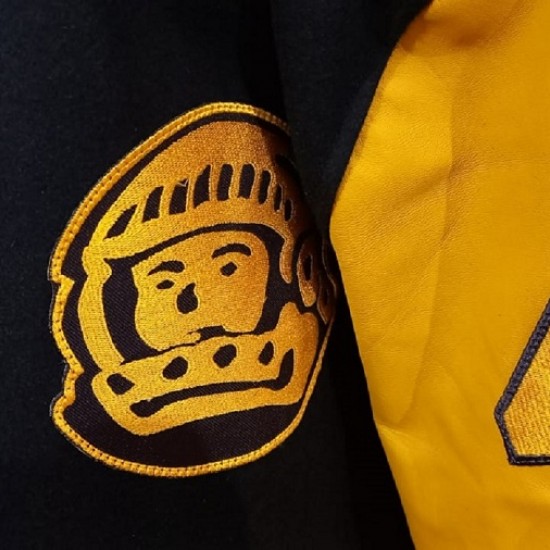 BBC Billionaire Boys Club Blue And Yellow Varsity Jacket BBC Billionaire Boys Club Blue And Yellow Varsity Jacket
