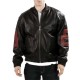 Men's 8 Ball Michael Hoban Pointed Collar Black Leather Jacket Men's 8 Ball Michael Hoban Pointed Collar Black Leather Jacket