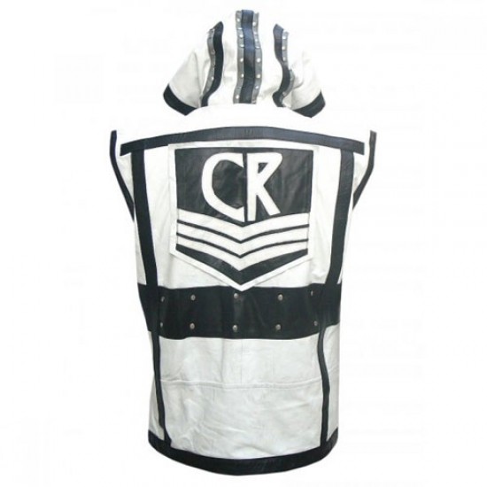 WWE Superstar Cody Rhodes Black And White Leather Vest