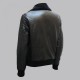 Mens Black Bomber Leather Jacket Mens Black Bomber Leather Jacket